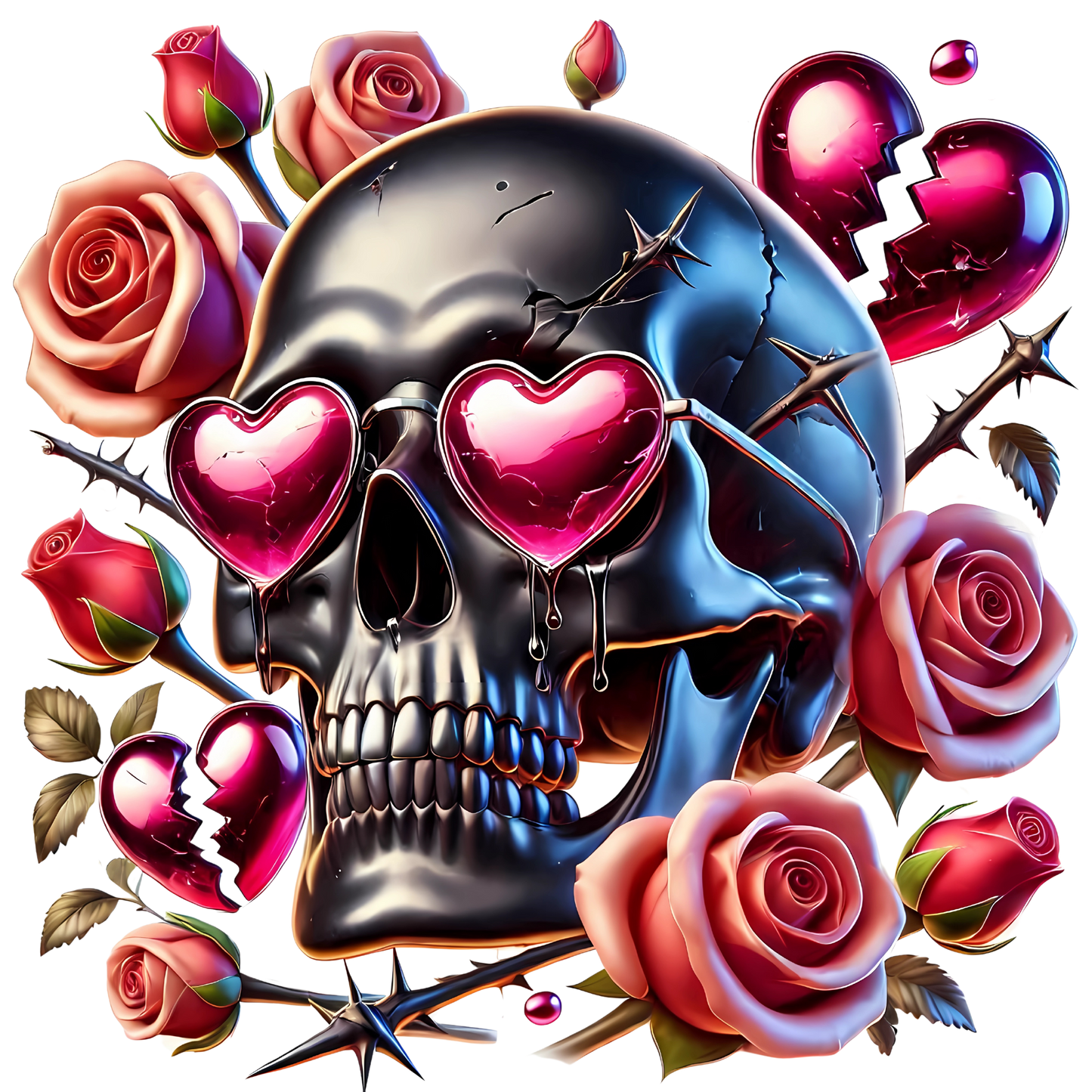 Iron On DTF Transfers For T-Shirt Clothes about 22cm 10 to choice from Valentines