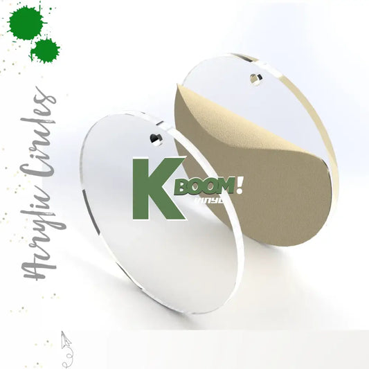 ACRYLIC CIRCLE 8cm Blanks