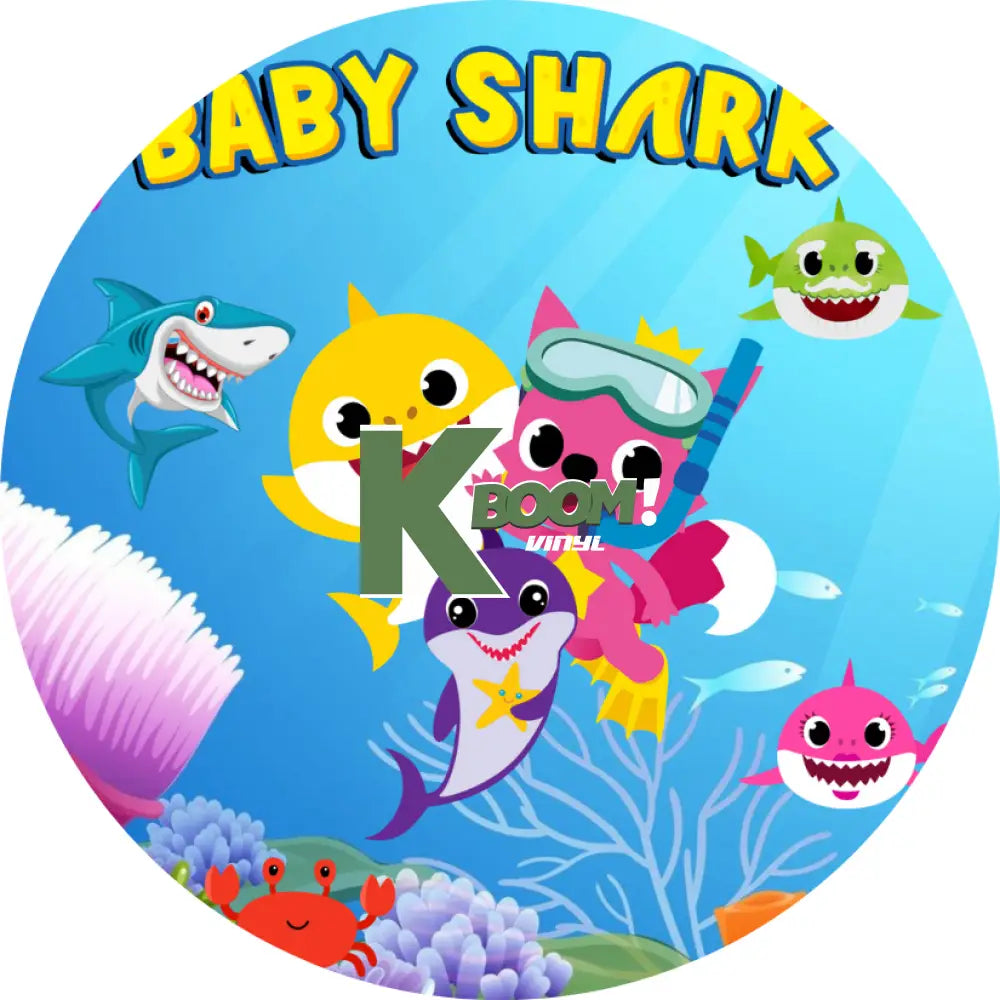 Car Coaster 6 per page Baby Shark 1 design 18 images to choice from 14