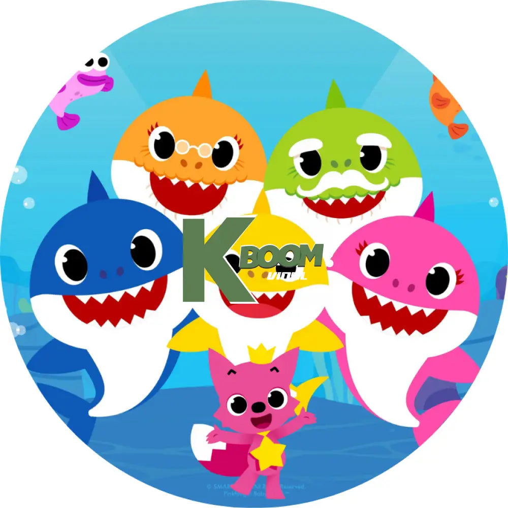 Car Coaster 6 per page Baby Shark 1 design 18 images to choice from 18