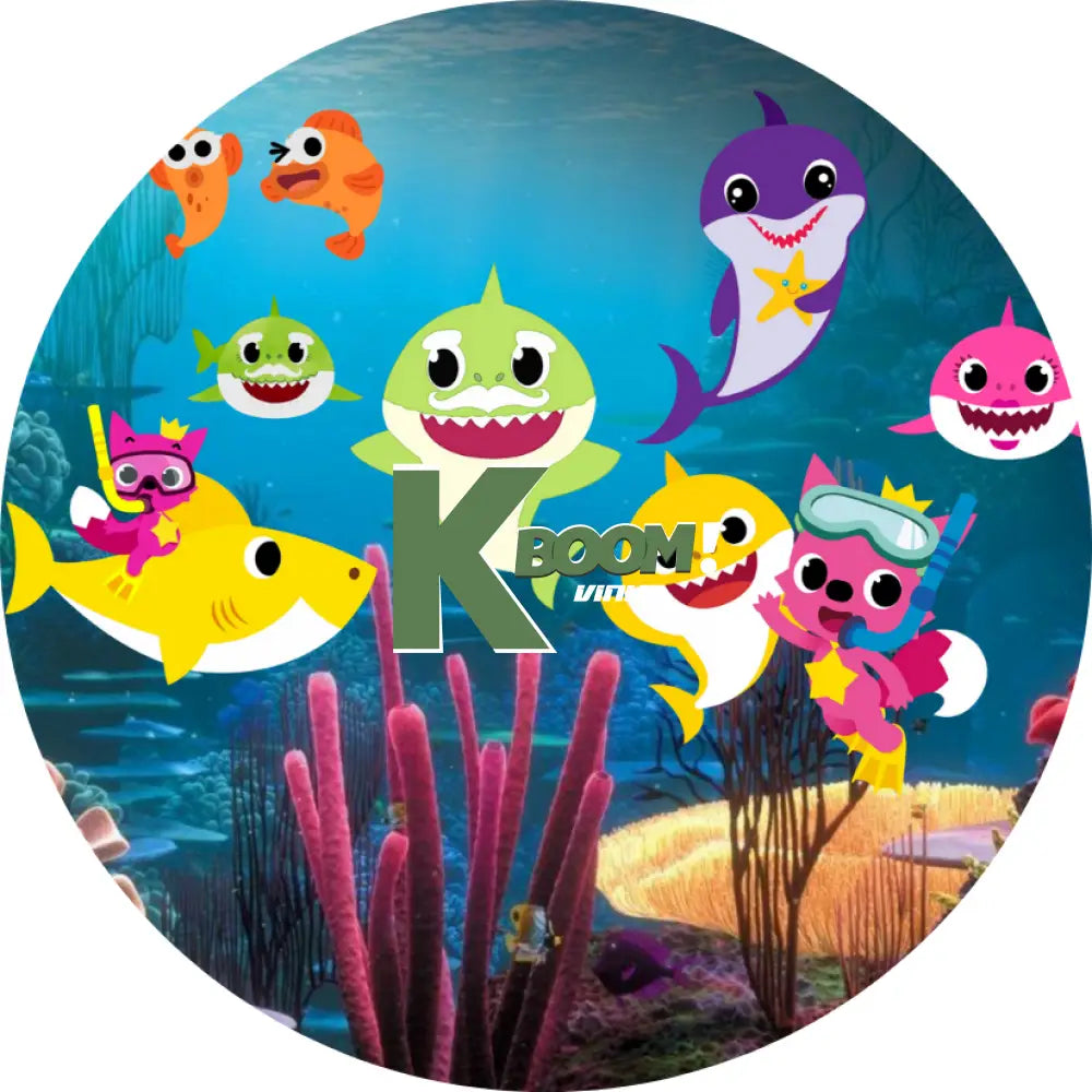 Car Coaster 6 per page Baby Shark 2 design 18 images to choice from 18