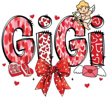 Iron On DTF Transfers For T-Shirt Clothes about 22cm 10 to choice from Valentines