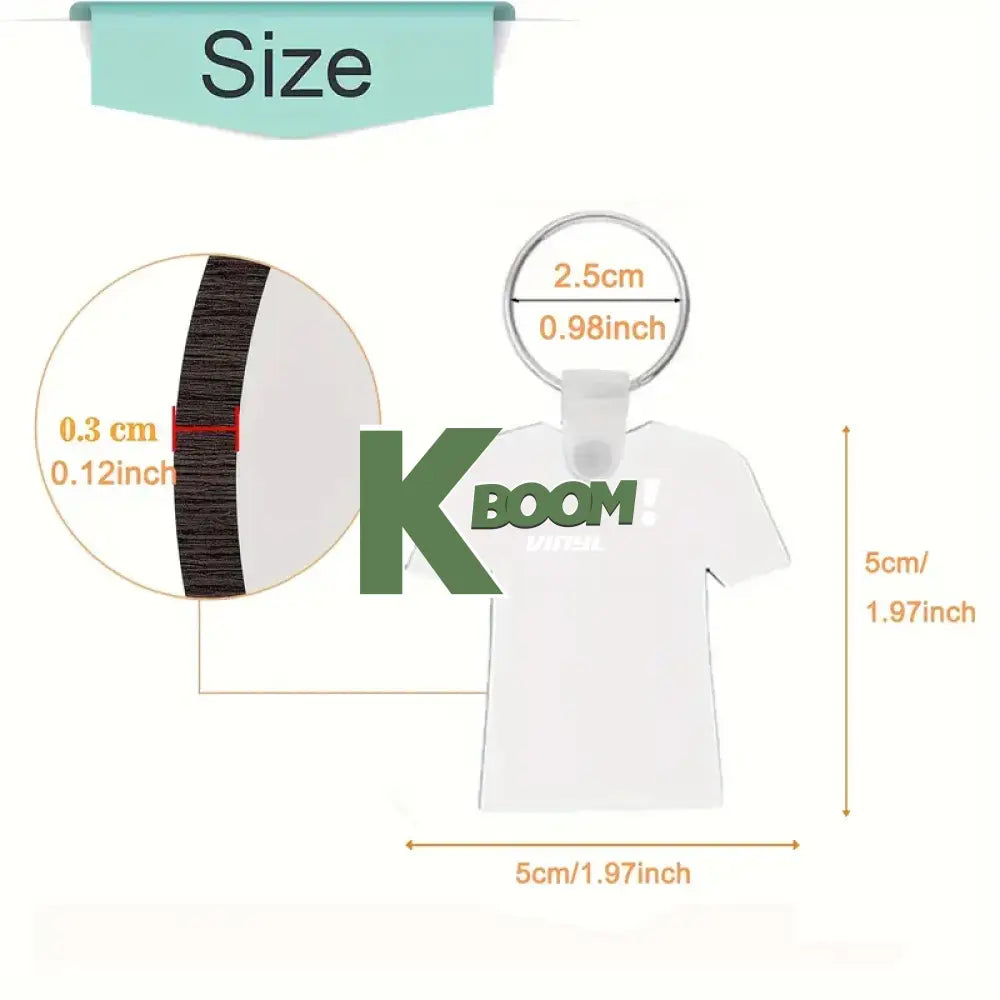 Double Sided MDF Sublimation Jersey Keychain