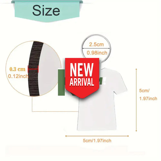 Double Sided MDF Sublimation Jersey Keychain