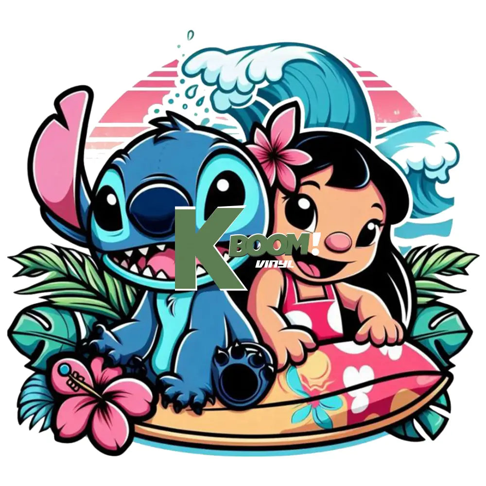 DTF Prints RTP Lily & Stitch