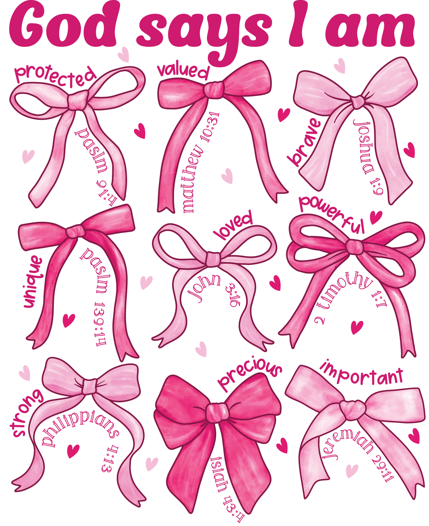 Iron On DTF Transfers For T-Shirt Clothes about 22cm 10 to choice from Valentines