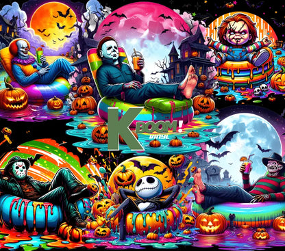 Halloween 20oz tumbler prints ready to press 64 89 21