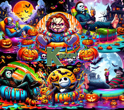 Halloween 20oz tumbler prints ready to press 64 89 23