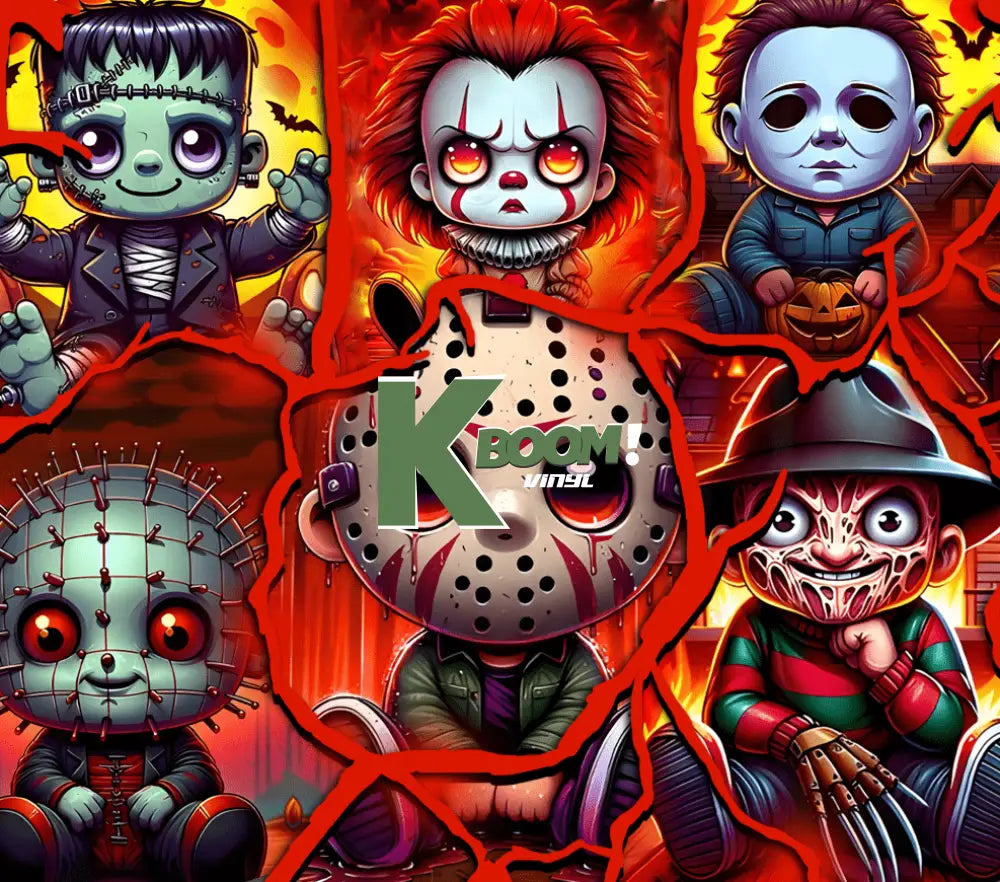 Halloween 20oz tumbler prints ready to press 64 89 24