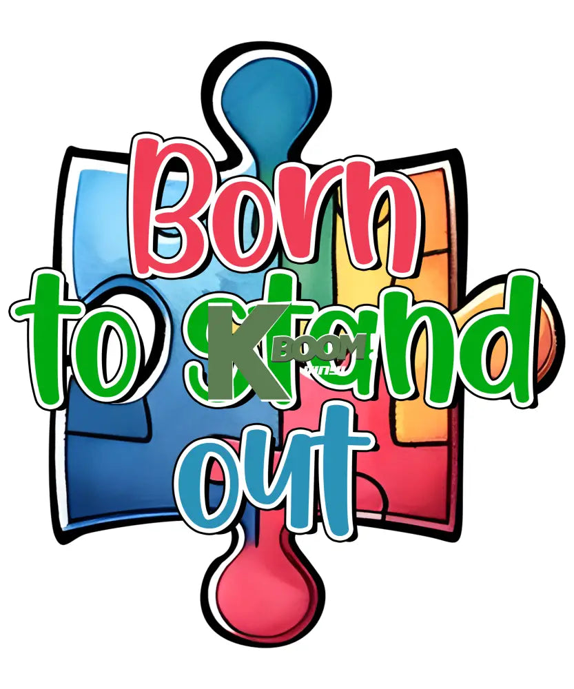 Iron On DTF Transfers For T-Shirt Clothes about 15cm Autism 5 DTF Transfers