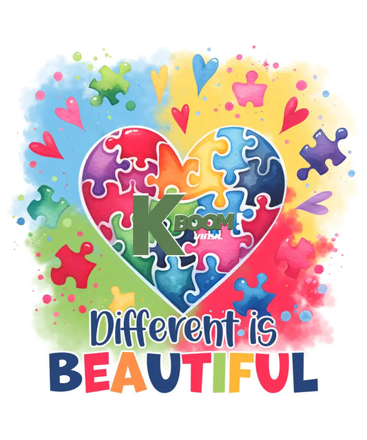 Iron On DTF Transfers For T-Shirt Clothes about 15cm Autism 7 DTF Transfers