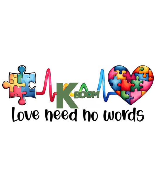 Iron On DTF Transfers For T-Shirt Clothes about 15cm Autism 9 DTF Transfers