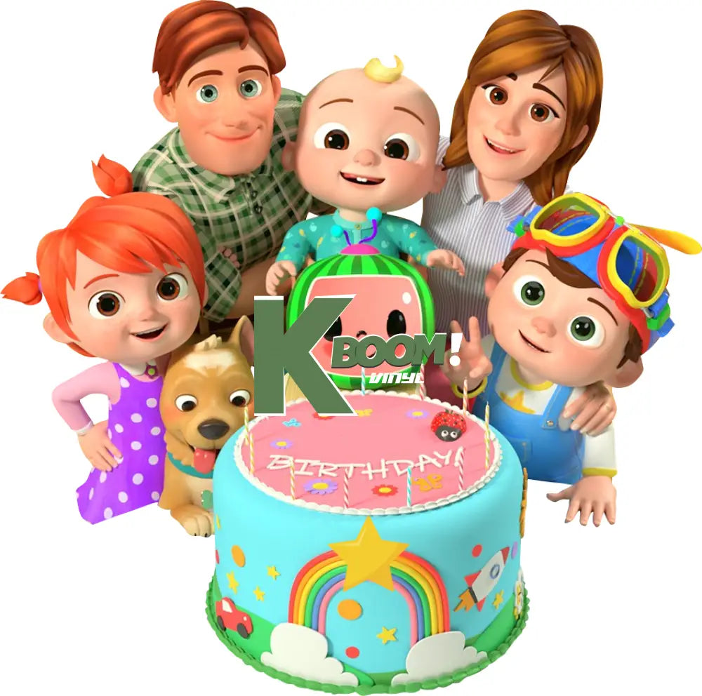 Iron On DTF Transfers For T-Shirt Clothes about 15cm Cocomelon 5 DTF Transfers