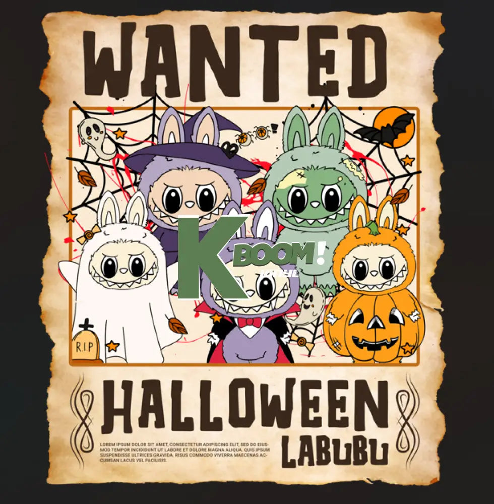 Iron On DTF Transfers For T Shirt Clothes about 15cm Kids size labubu 14 DTF Transfers