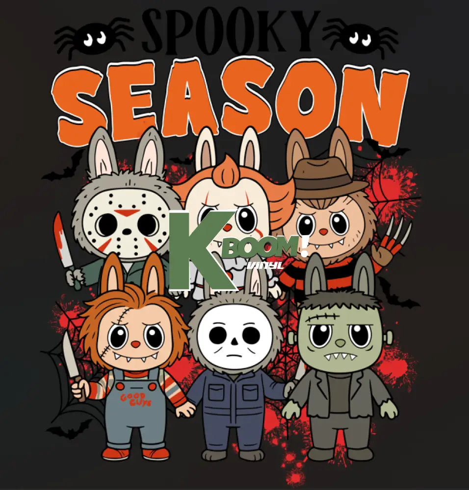 Iron On DTF Transfers For T Shirt Clothes about 15cm Kids size labubu 4 DTF Transfers