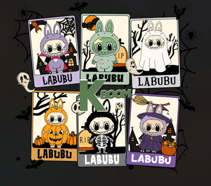 Iron On DTF Transfers For T Shirt Clothes about 15cm Kids size labubu 5 DTF Transfers