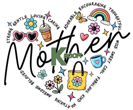 Iron On DTF Transfers For T-Shirt Clothes about 15cm MUM 7 DTF Transfers