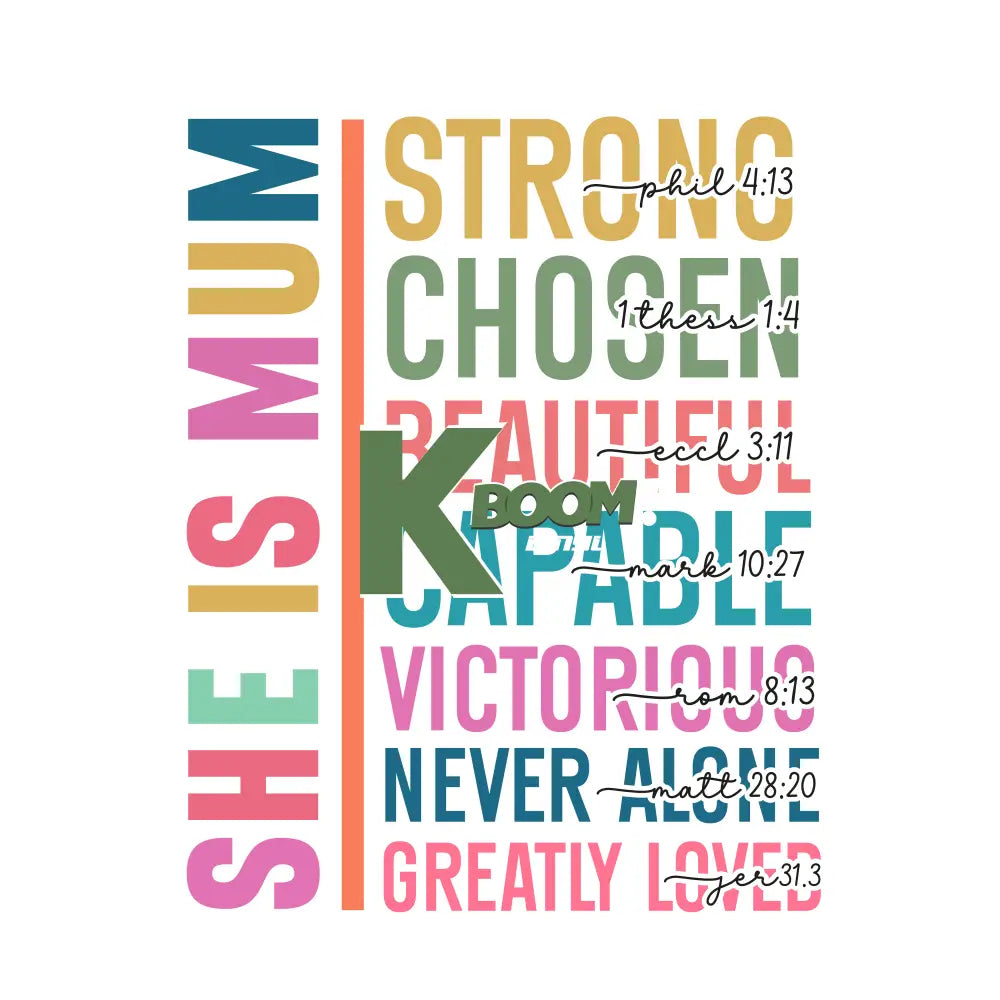 Iron On DTF Transfers For T-Shirt Clothes about 15cm MUM 8 DTF Transfers