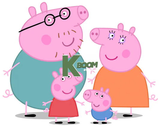 Iron On DTF Transfers For T-Shirt Clothes about 15cm Pappa pig 5 DTF Transfers