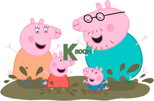 Iron On DTF Transfers For T-Shirt Clothes about 15cm Pappa pig 7 DTF Transfers