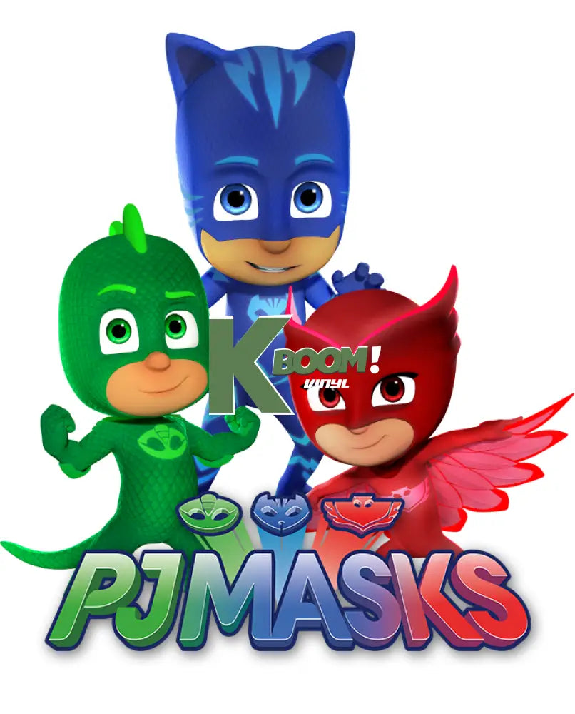 Iron On DTF Transfers For T-Shirt Clothes about 15cm Pjmasks 1 DTF Transfers