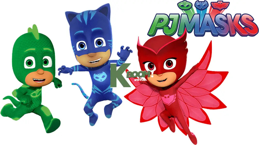 Iron On DTF Transfers For T-Shirt Clothes about 15cm Pjmasks 4 DTF Transfers