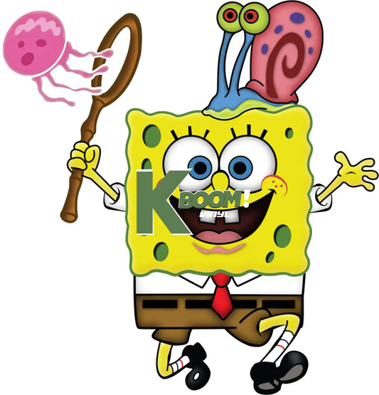 Iron On DTF Transfers For T-Shirt Clothes about 15cm Sponge Bob 3 DTF Transfers