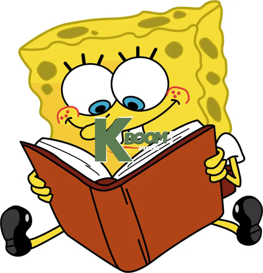 Iron On DTF Transfers For T-Shirt Clothes about 15cm Sponge Bob 5 DTF Transfers