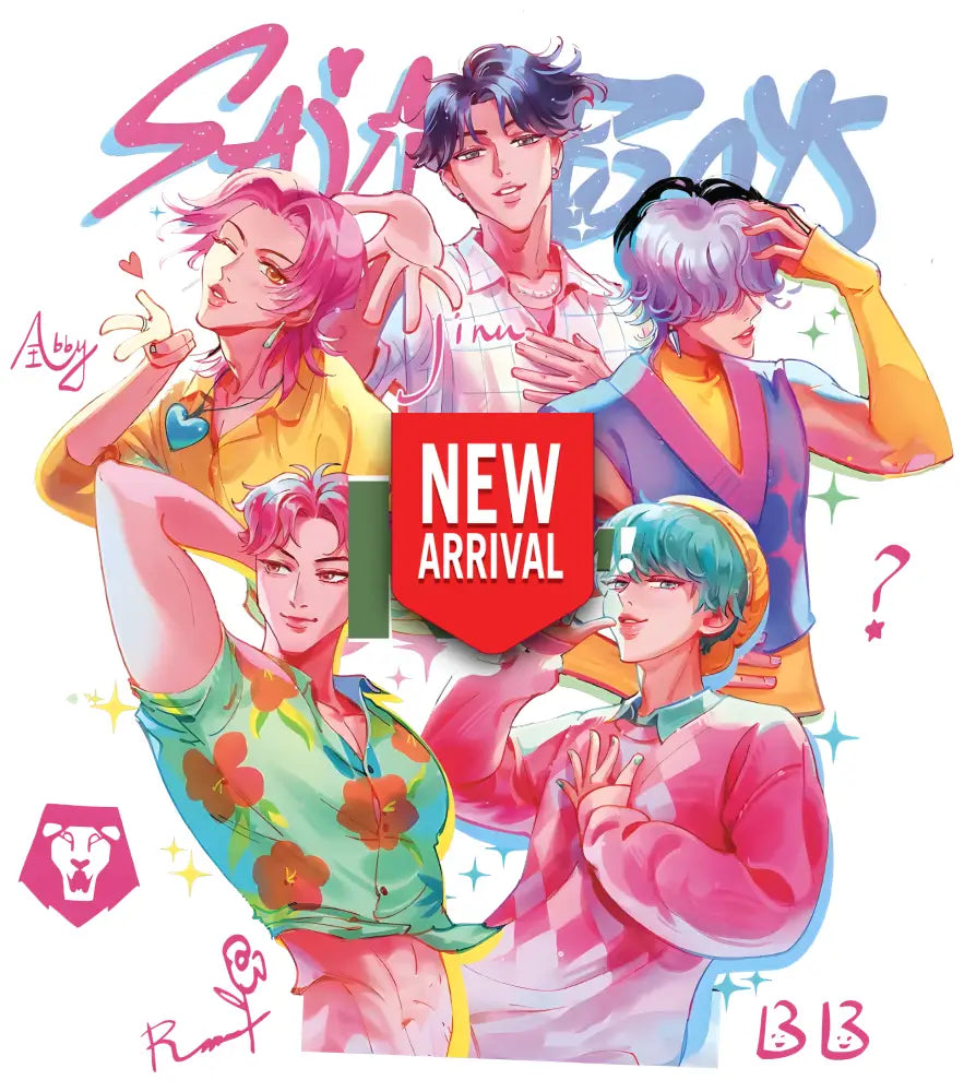 Iron On DTF Transfers For T-Shirt Clothes about 20cm 5 to choice from 2 DTF Transfers