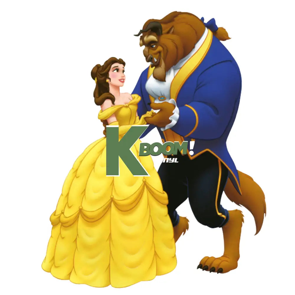 Iron On DTF Transfers For T-Shirt Clothes about 20cm beauty and the beast 1 DTF Transfers