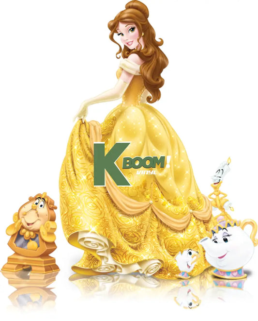 Iron On DTF Transfers For T-Shirt Clothes about 20cm beauty and the beast 2 DTF Transfers