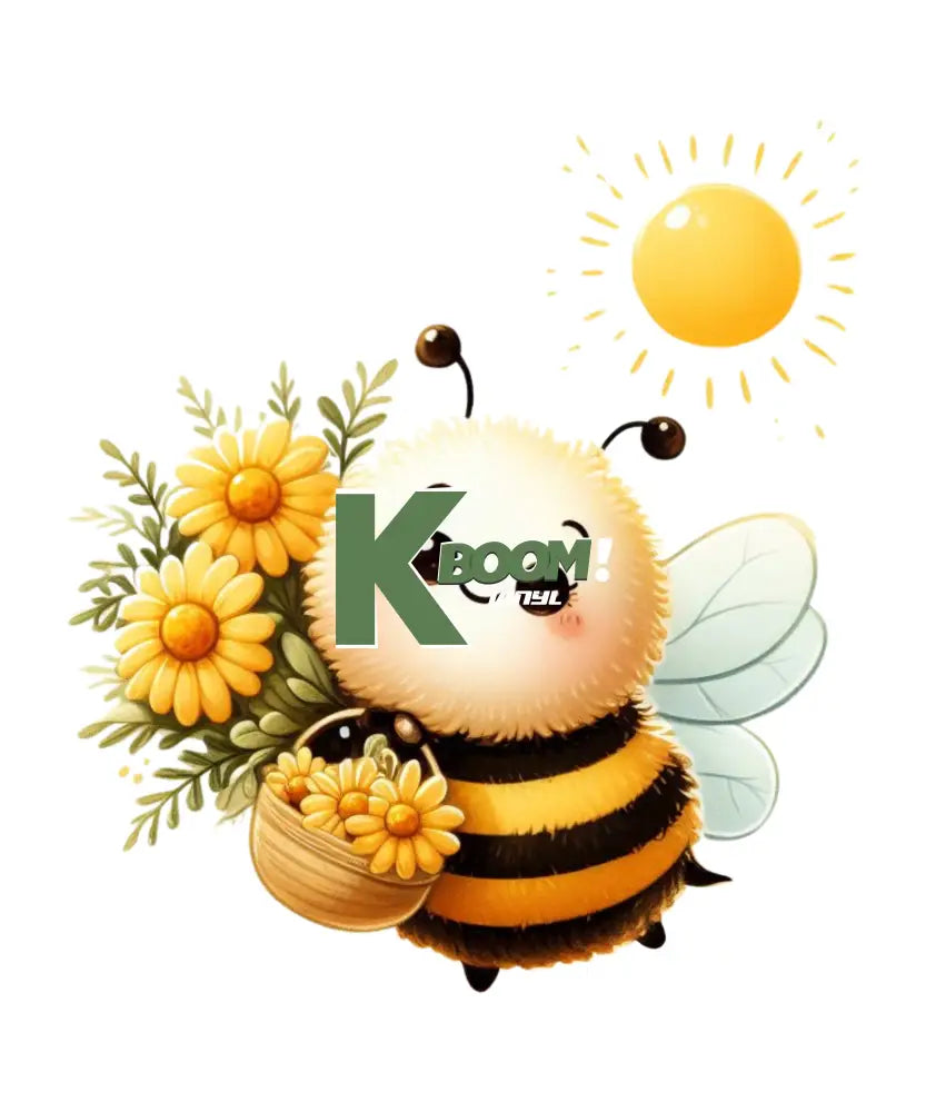 Iron On DTF Transfers For T-Shirt Clothes about 20cm Bee 3 DTF Transfers