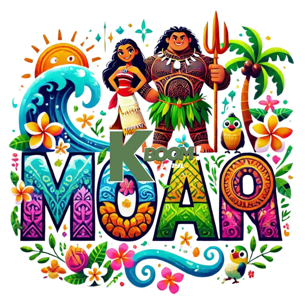 Iron On DTF Transfers For T-Shirt Clothes about 20cm moana 13 DTF Transfers