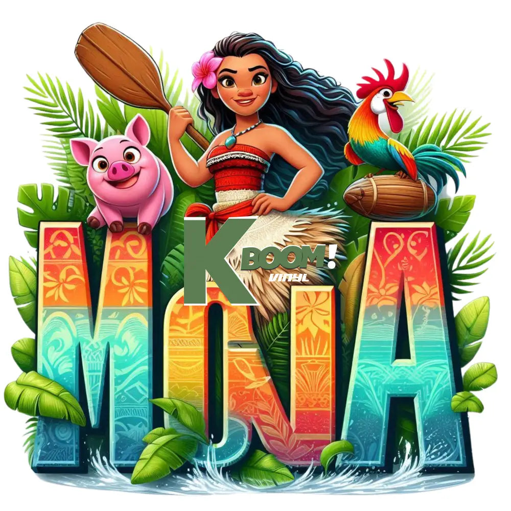 Iron On DTF Transfers For T-Shirt Clothes about 20cm moana 17 DTF Transfers