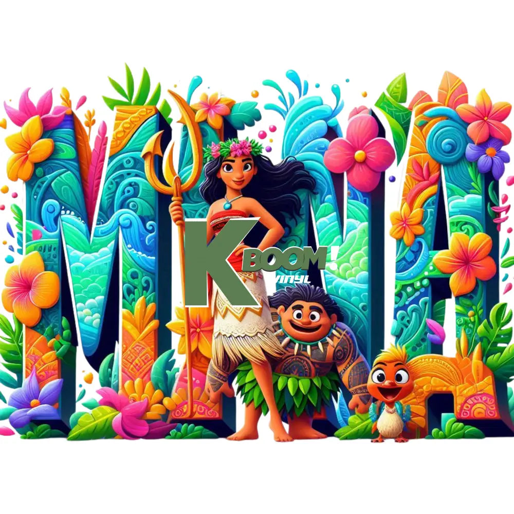 Iron On DTF Transfers For T-Shirt Clothes about 20cm moana 2 DTF Transfers