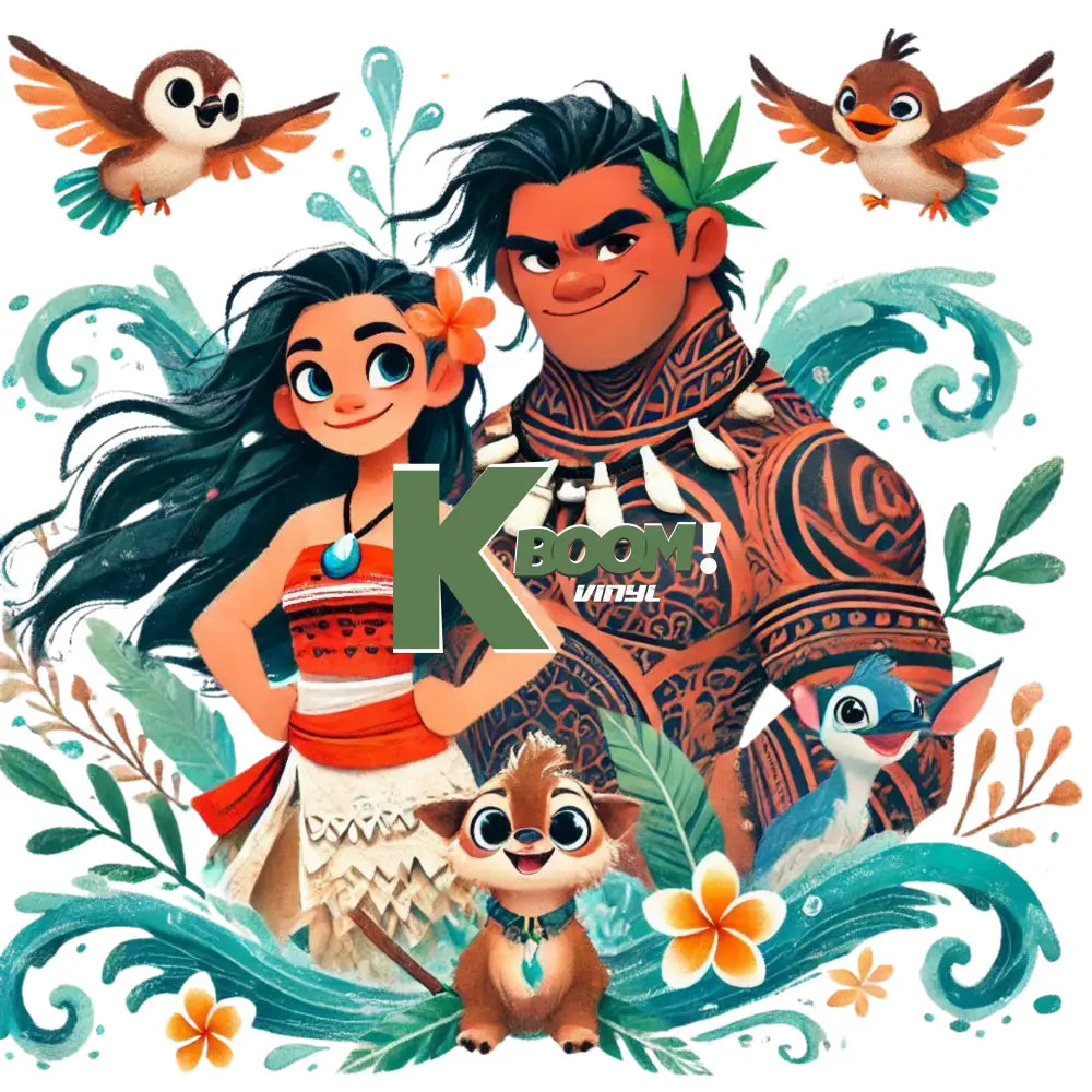 Iron On DTF Transfers For T-Shirt Clothes about 20cm moana 3 DTF Transfers