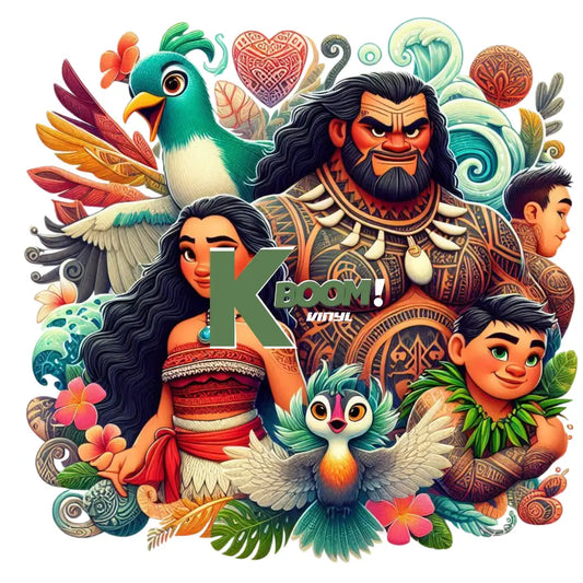 Iron On DTF Transfers For T-Shirt Clothes about 20cm moana 6 DTF Transfers