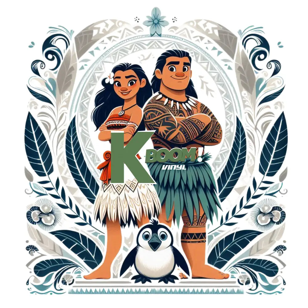 Iron On DTF Transfers For T-Shirt Clothes about 20cm moana 7 DTF Transfers