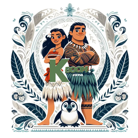 Iron On DTF Transfers For T-Shirt Clothes about 20cm moana 7 DTF Transfers