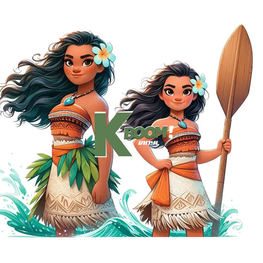 Iron On DTF Transfers For T-Shirt Clothes about 20cm moana 8 DTF Transfers