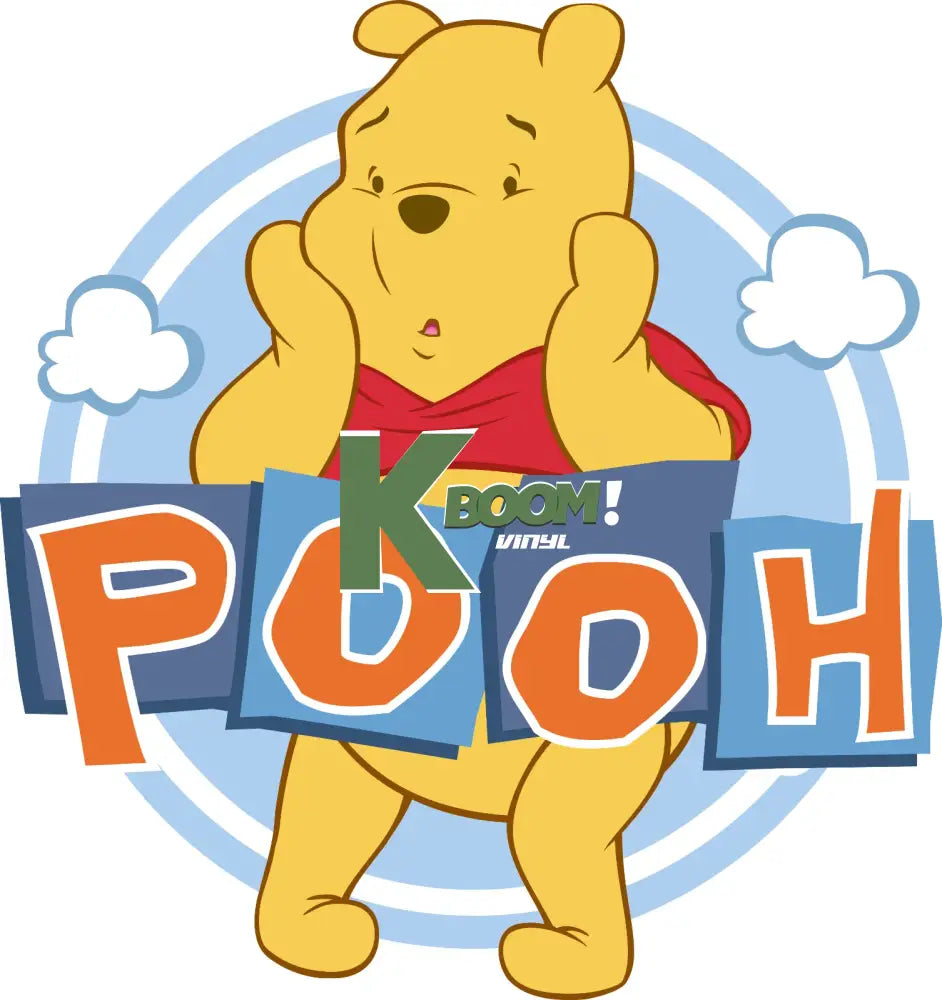 Iron On DTF Transfers For T-Shirt Clothes about 20cm pooh 1 DTF Transfers