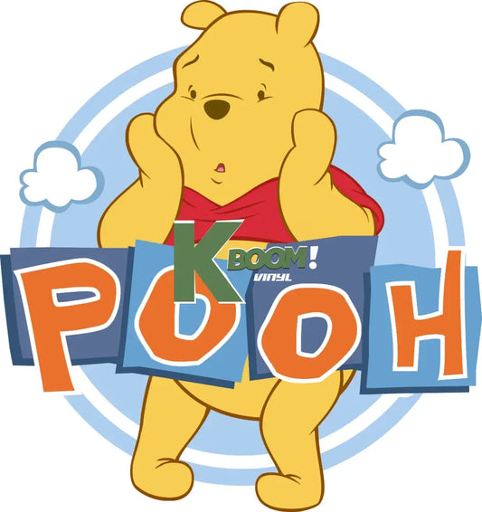 Iron On DTF Transfers For T-Shirt Clothes about 20cm pooh 1 DTF Transfers