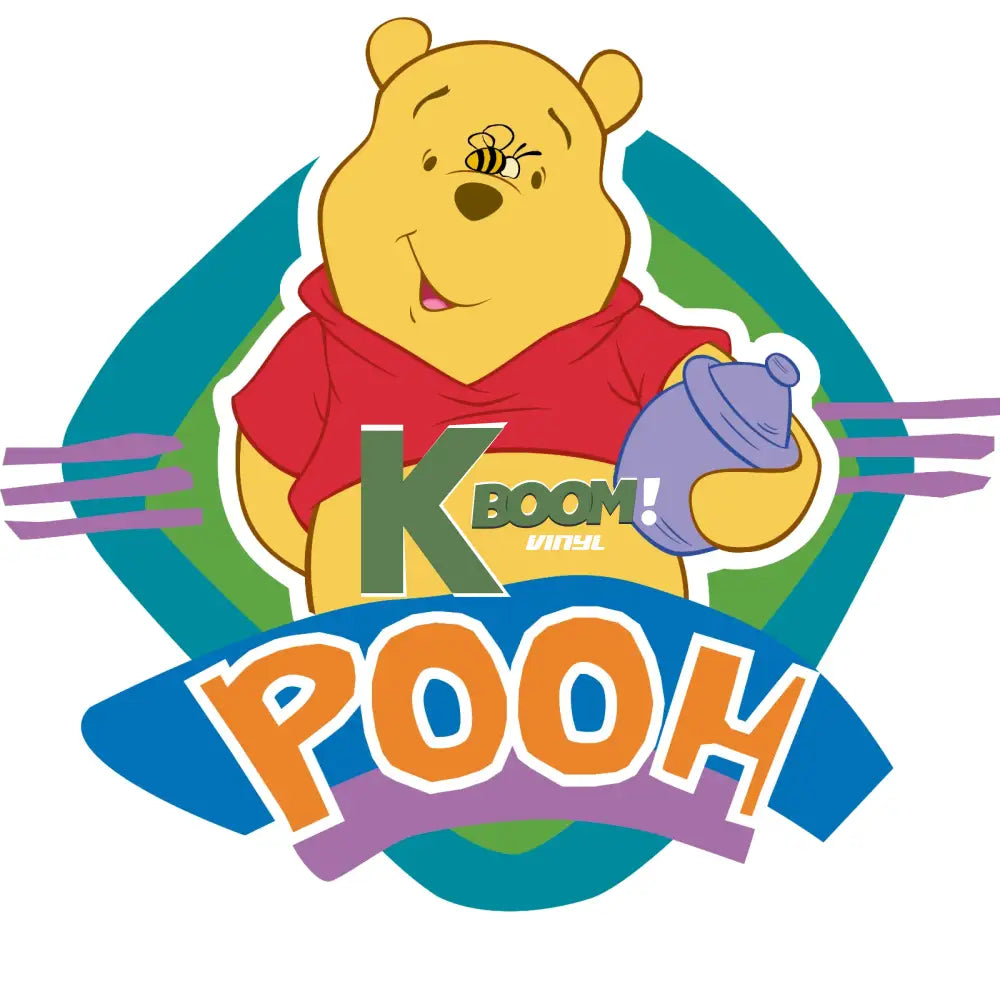 Iron On DTF Transfers For T-Shirt Clothes about 20cm pooh 2 DTF Transfers