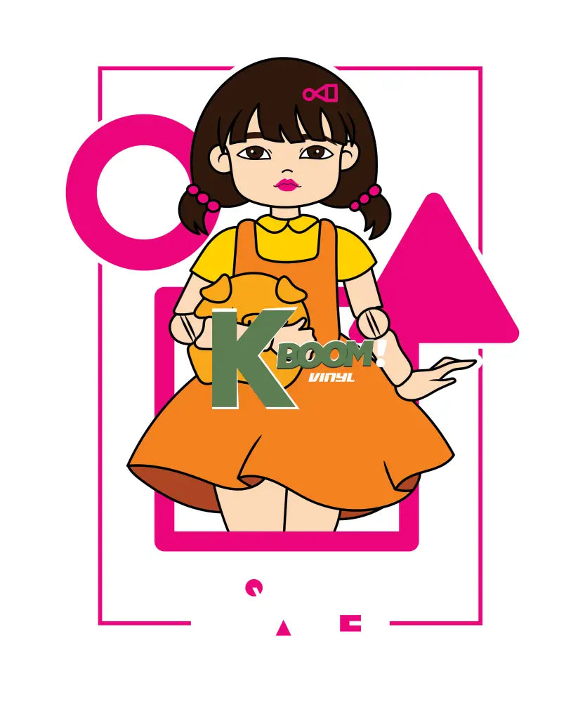 Iron On DTF Transfers For T-Shirt Clothes about 20cm squid 2 DTF Transfers