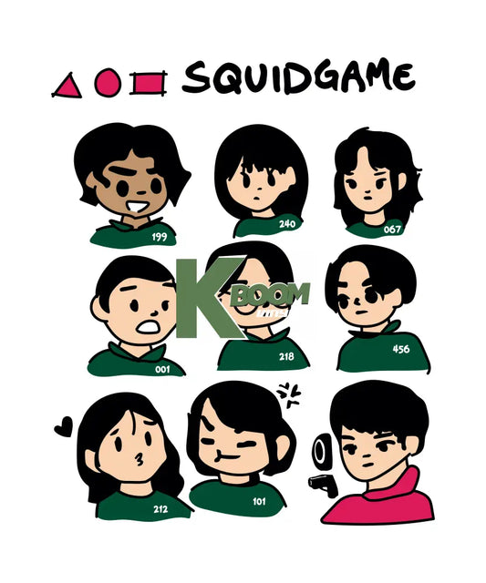 Iron On DTF Transfers For T-Shirt Clothes about 20cm squid 3 DTF Transfers