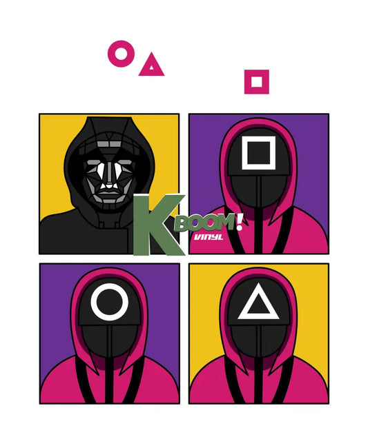 Iron On DTF Transfers For T-Shirt Clothes about 20cm squid 6 DTF Transfers