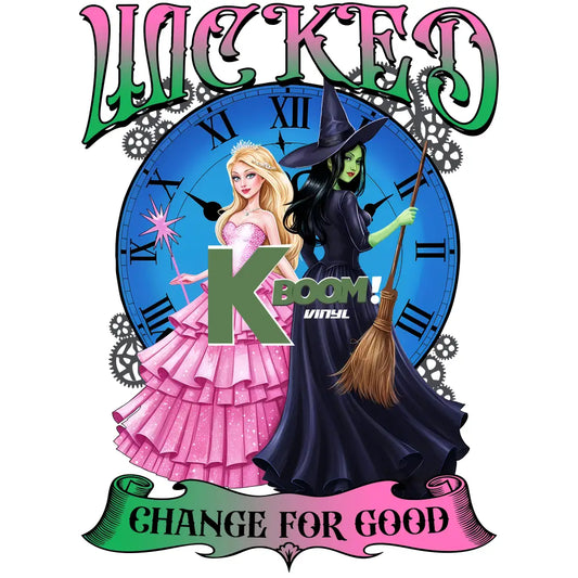 Iron On DTF Transfers For T-Shirt Clothes about 20cm wicked 2 DTF Transfers