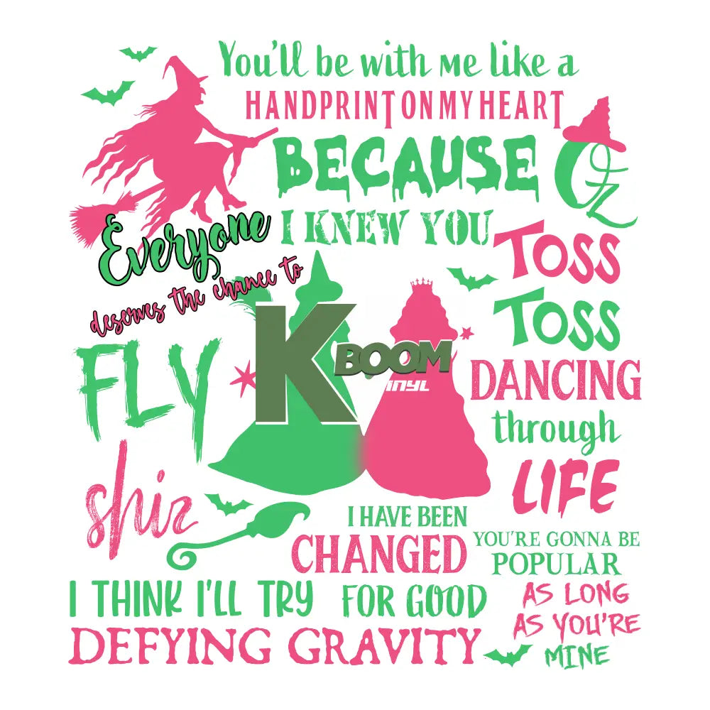 Iron On DTF Transfers For T-Shirt Clothes about 20cm wicked 6 DTF Transfers