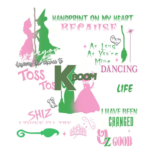 Iron On DTF Transfers For T-Shirt Clothes about 20cm wicked 9 DTF Transfers