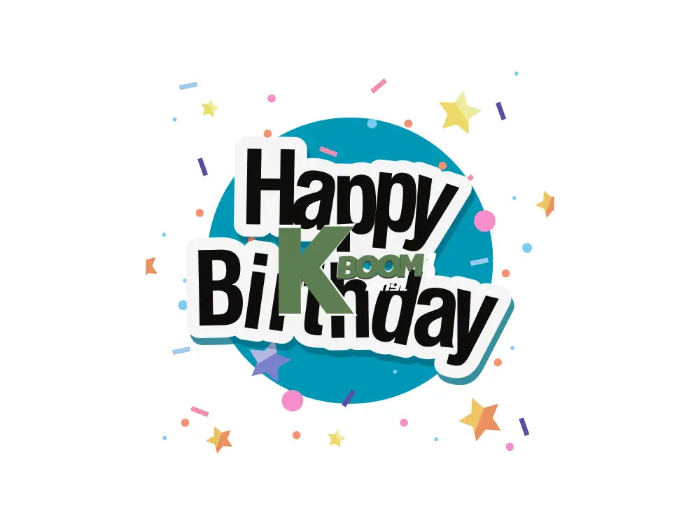 Iron On DTF Transfers For T-Shirt Clothes about 22cm Birthday 12 DTF Transfers